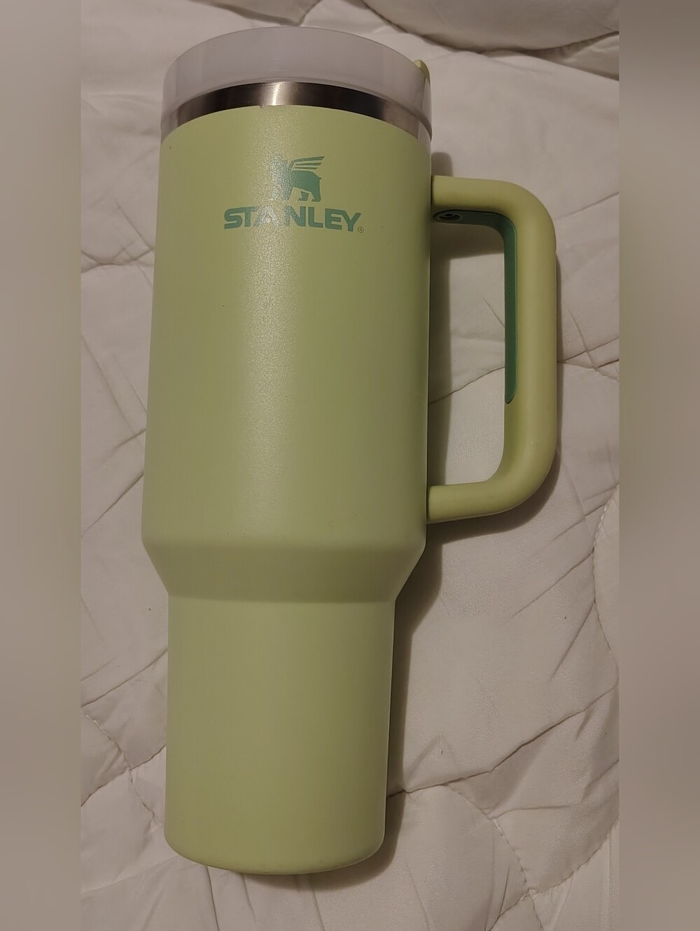 Stanley 40oz Sage Green Insulated Travel Mug with Handle And Lid